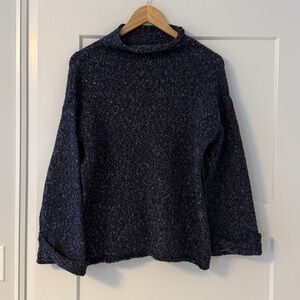 Chelsea & Theodore blue turtleneck